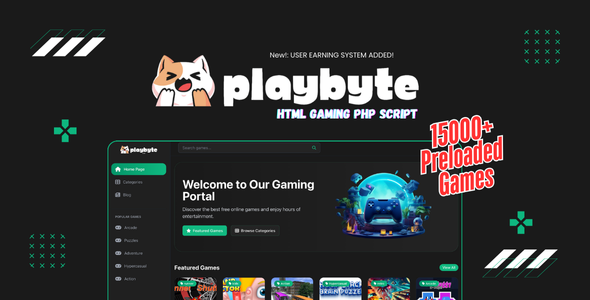 PlayByte - Ultimate Online Gaming Portal preview